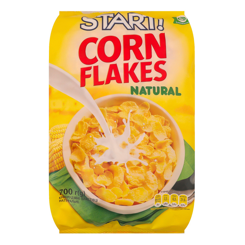 Пластівці кукурудзяні Start 700г Натурал