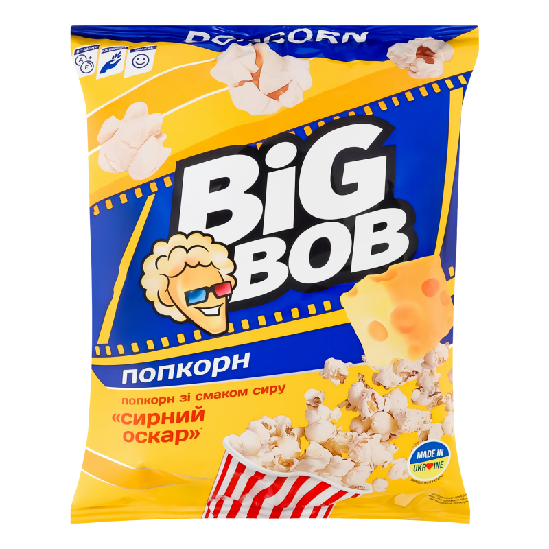 Попкорн BIG BOB 80г Сирний Оскар