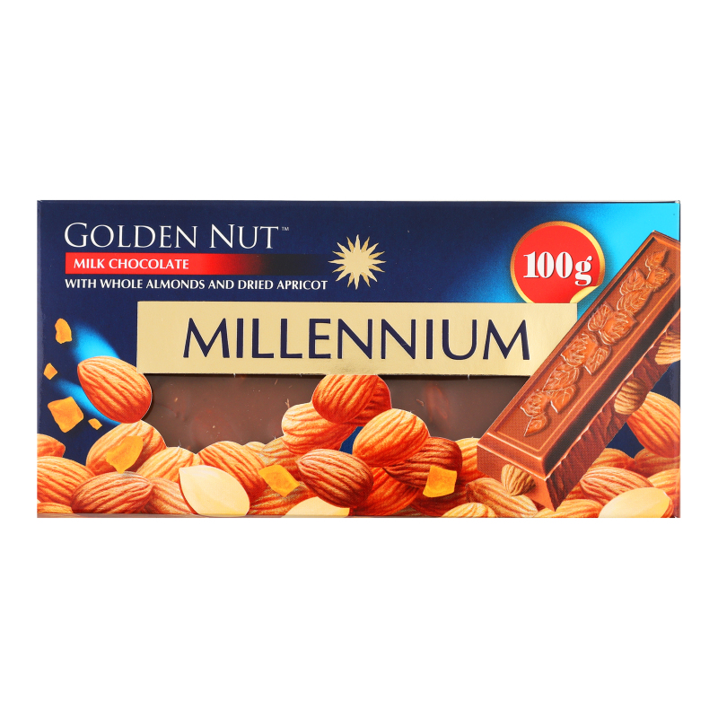 Шоколад Millennium 100г Голд Мигд Курага