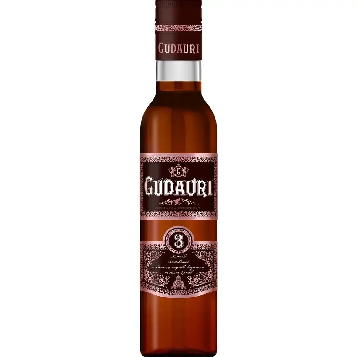 Коньяк Gudauri 0,25л 3* 40%