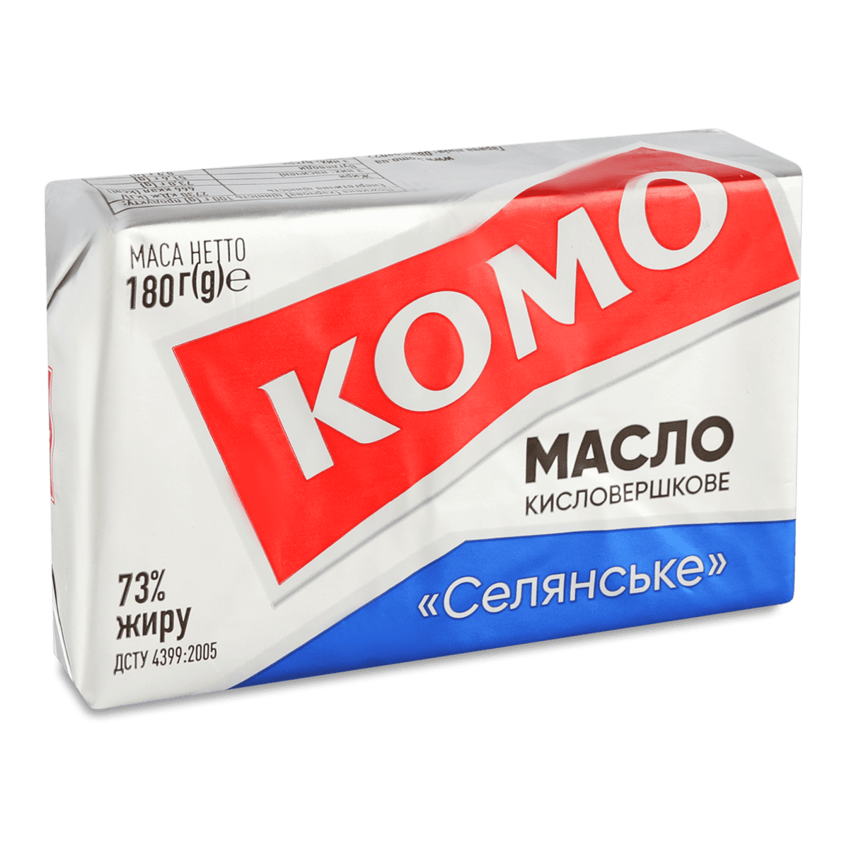 Масло Комо 180г 73% Селянське кисловерш