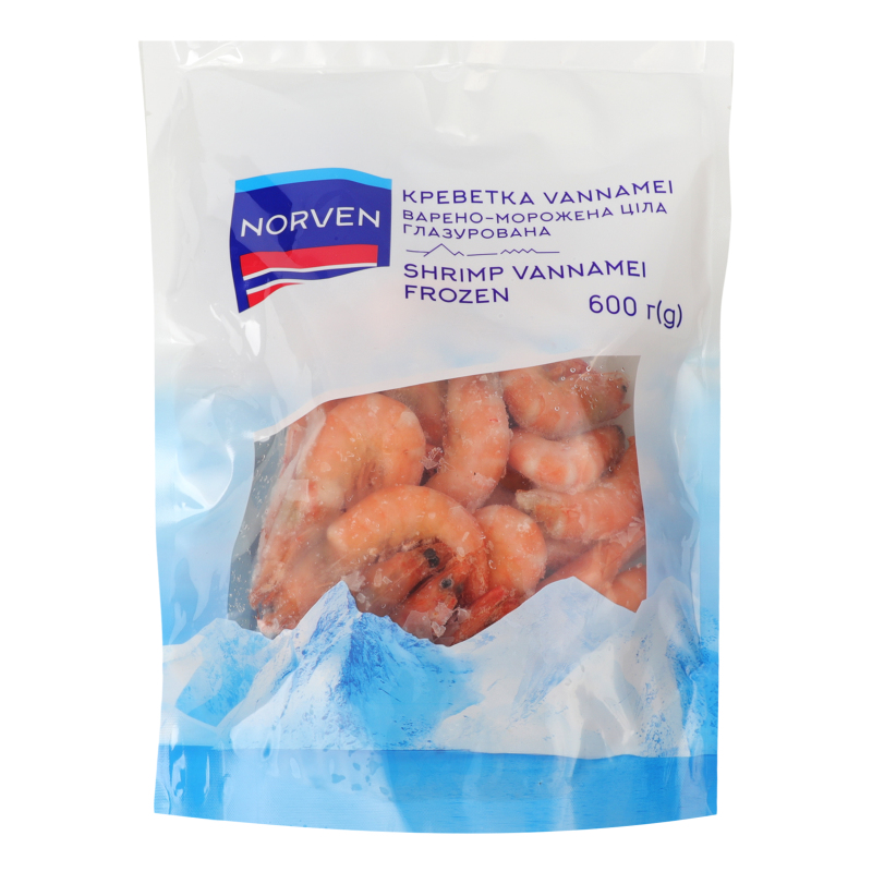 Морепрод Norven в/м 600г Креветки Vannam