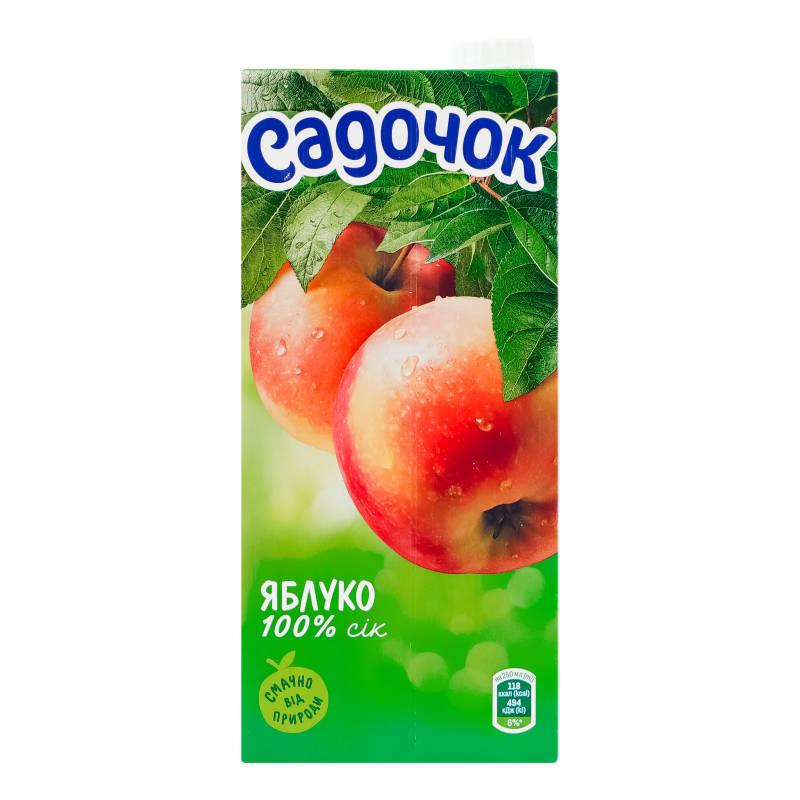 Сік Садочок 0,95л Яблучний б/ц