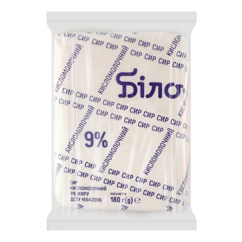 Сир Білоцерківський к/м 9% 180г