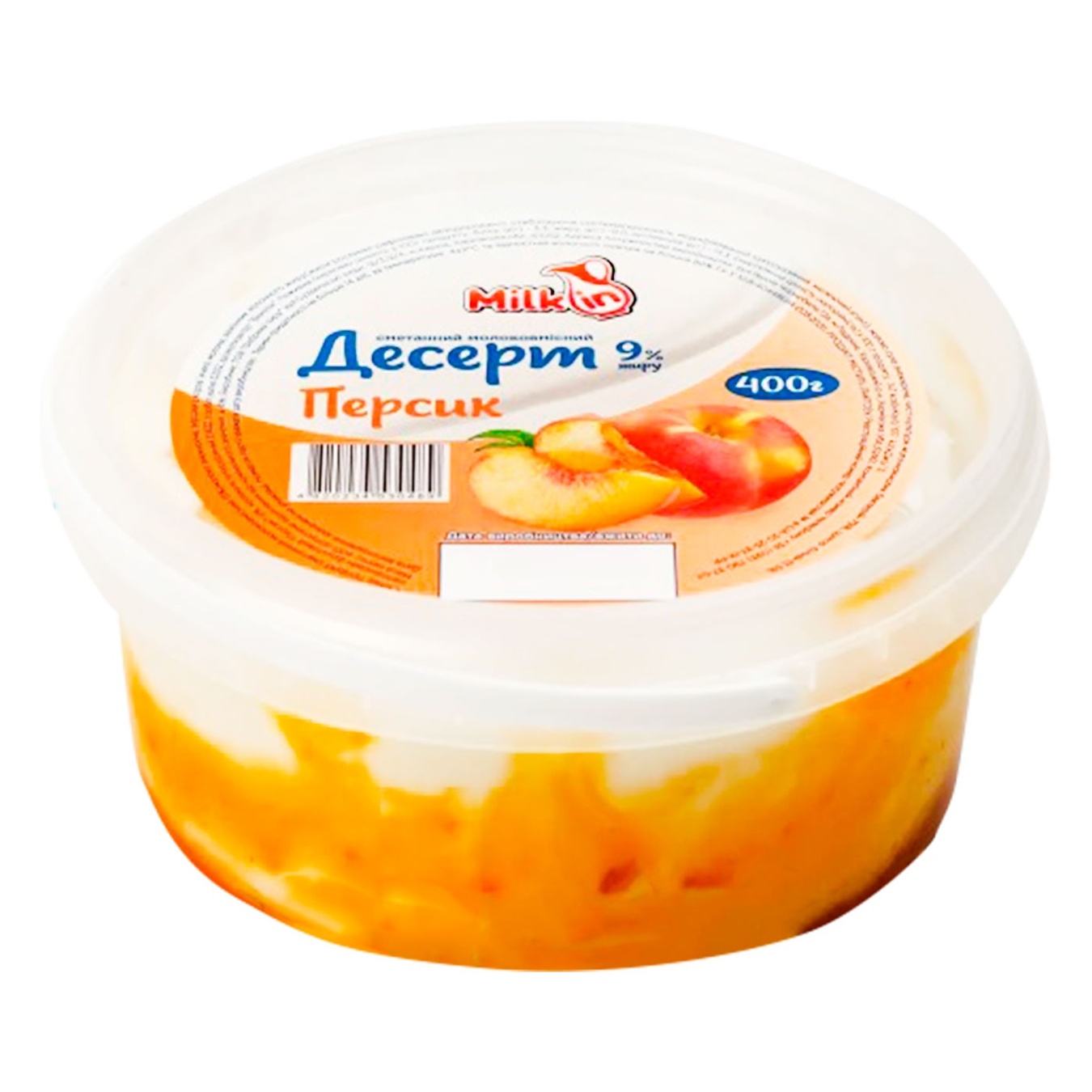 Десерт Milk in 9% 400г Сметанний Персик