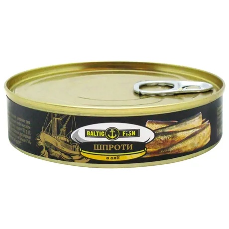 Консерва Baltic Fish 160г Шпроти в/о з/б