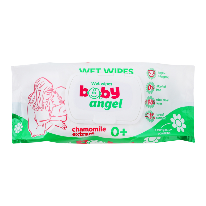 Серветки вол Baby Angel 120шт Family