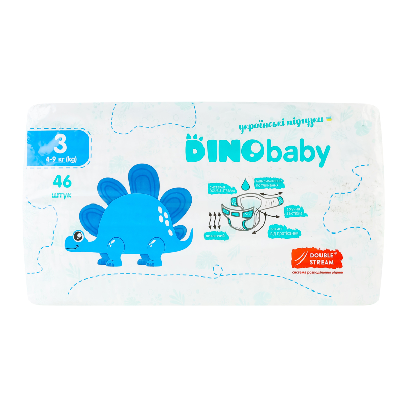 Підгузник DinoBaby 3 4-9 кг 46шт