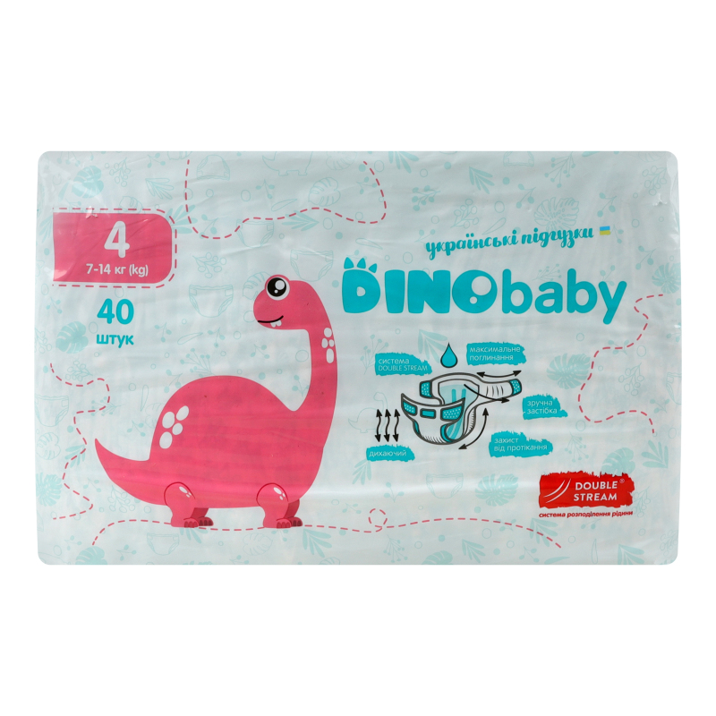 Підгузник DinoBaby 4 7-14 кг 40шт