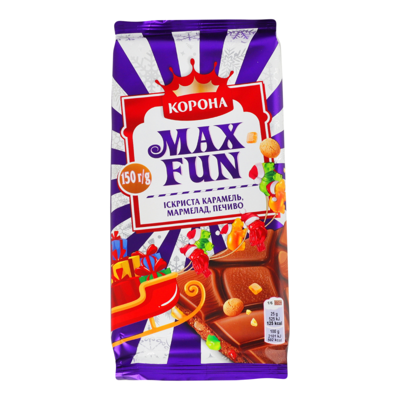 Шоколад Корона150г Max Fun Мол Мармелад