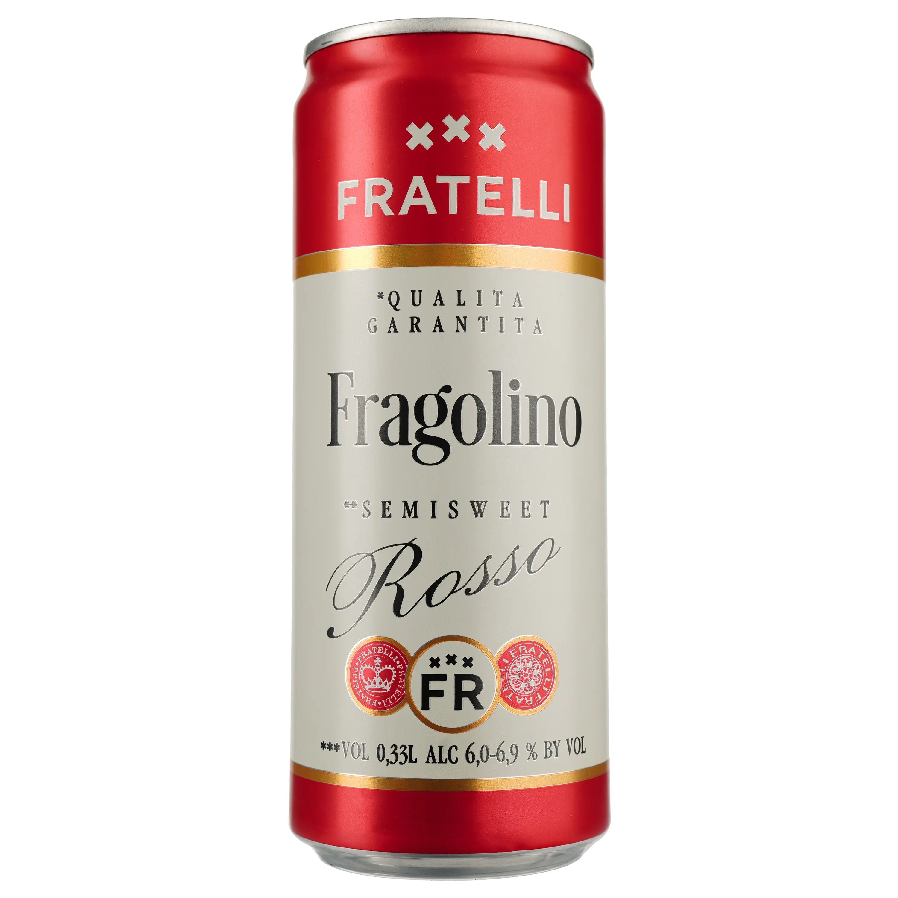 Напій ігр вин Fragolino 0,33л Rosso 6,9%