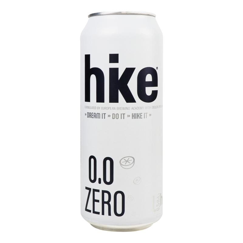 Пиво б/а Hike 0,5л Zero 0% ж/б