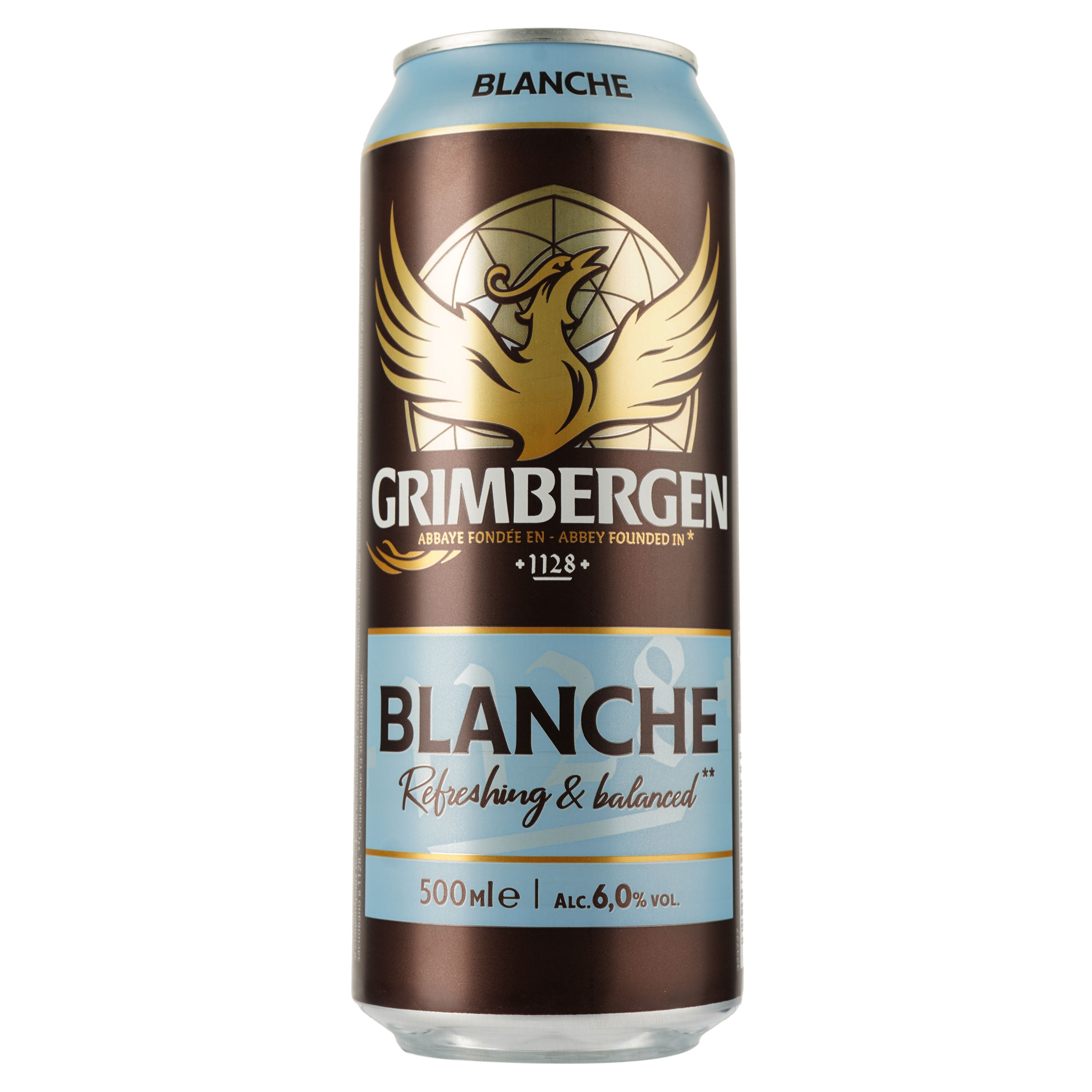 Пиво Grimbergen 0,5л Blanche 6% ж/б