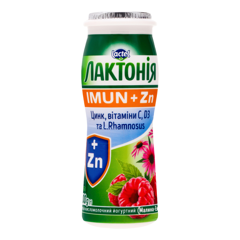 Напій к/м Лактонія 1,5%100г Малина-ехін
