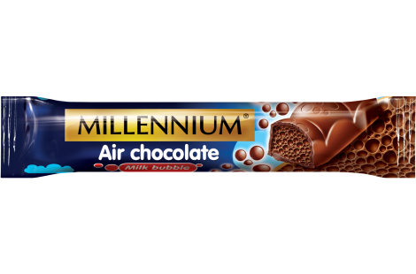 Шоколад Millennium 22г молочний пористий