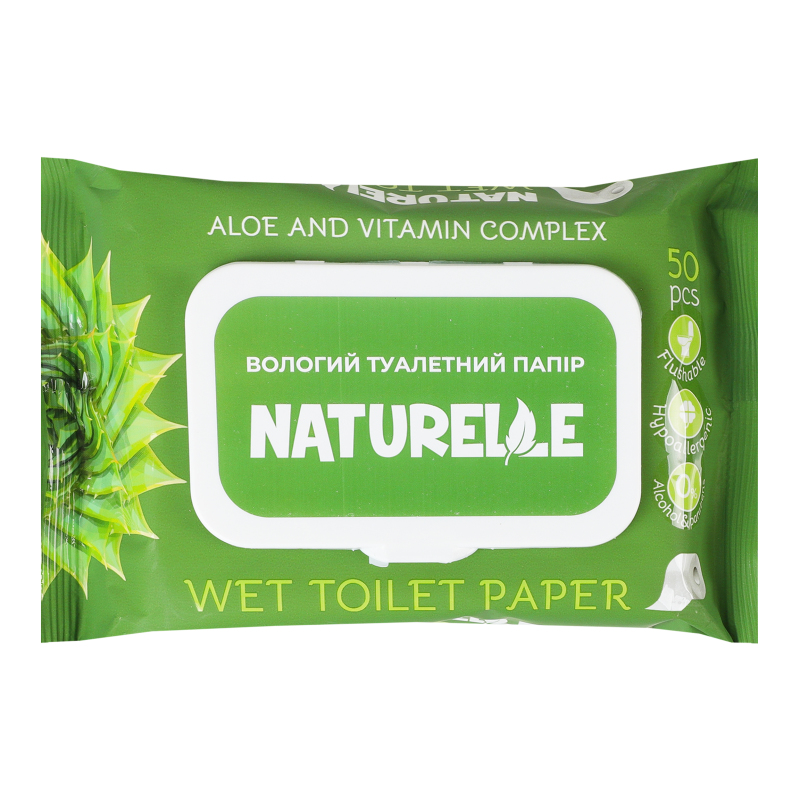 Папір туалетний вол Naturelle 50шт Алоє