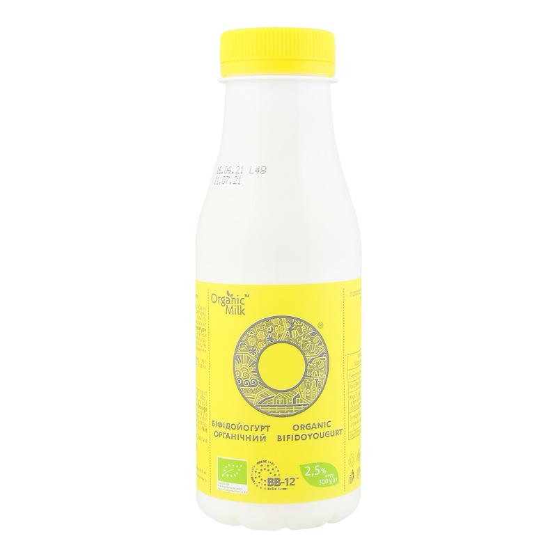 Біфідойогурт Organic Milk 2,5% 300г Орг