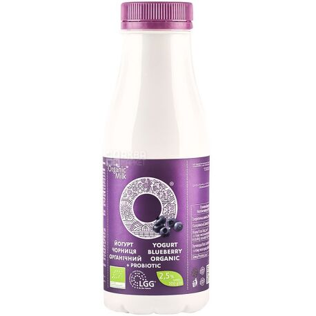 Йогурт OrganicMilk 2,5% 300г Органіч чор