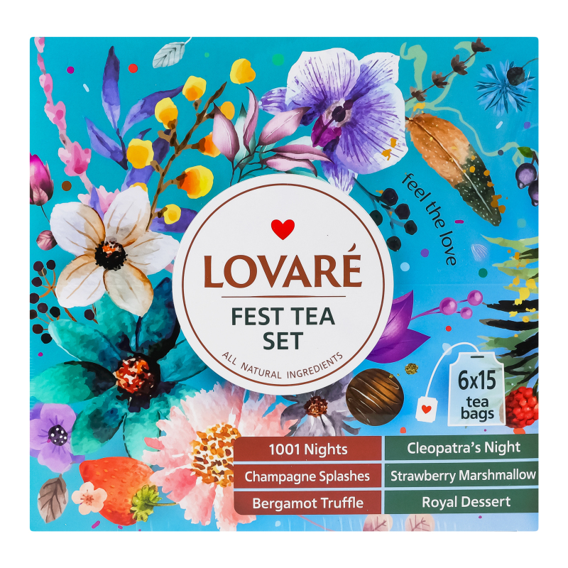 Чай Lovare 90шт*2г Fest Tea Set