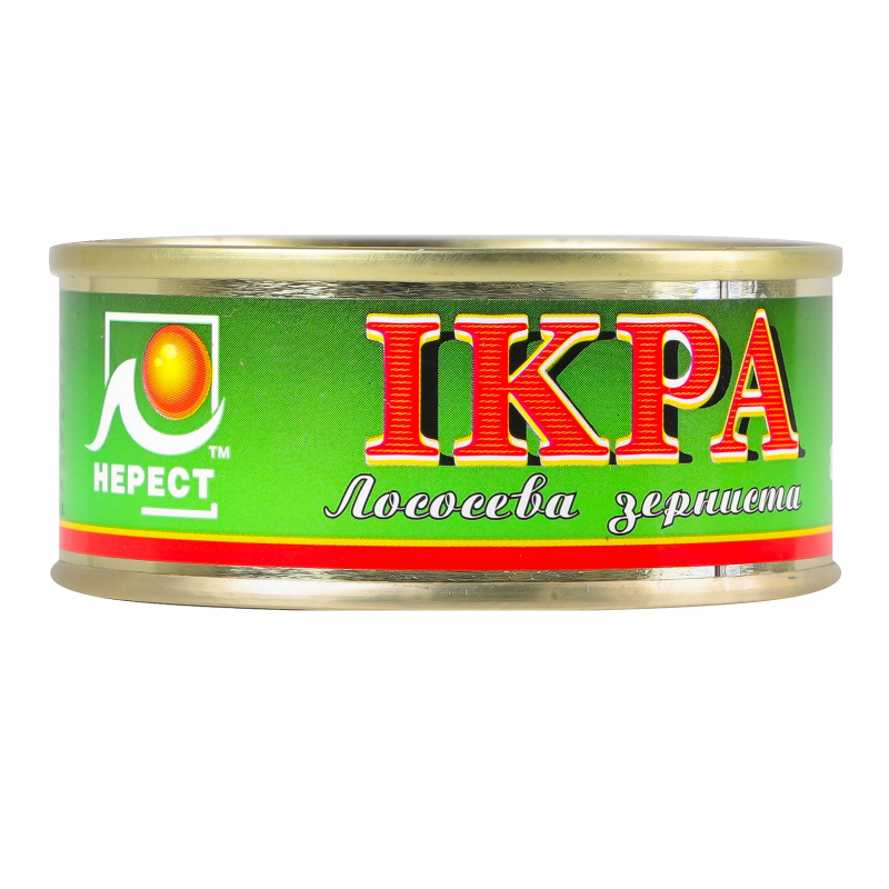 Ікра Нерест 80г Лососева зерниста ж/б