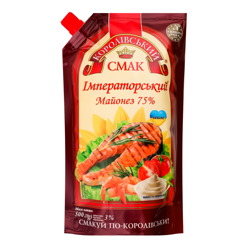 Майонез КоролівСмак 75% 500г Імператор