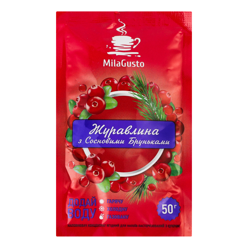 Чай MilaGusto 50г Журавлина з Сосн брун