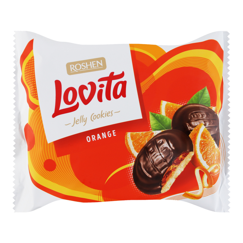 Печиво ROSHEN 420г Lovita Jelly Апельсин