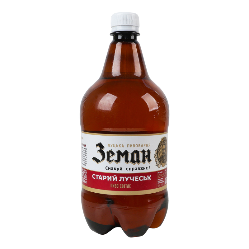 Пиво Земан 1л Стариий Лучеськ світле 5%