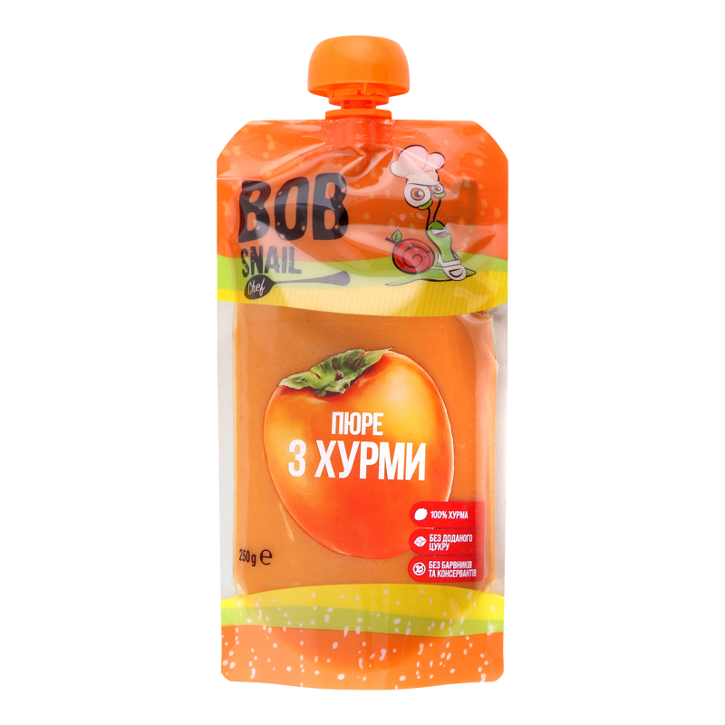 ДХ Равлик Боб Пюре 250г Хурма