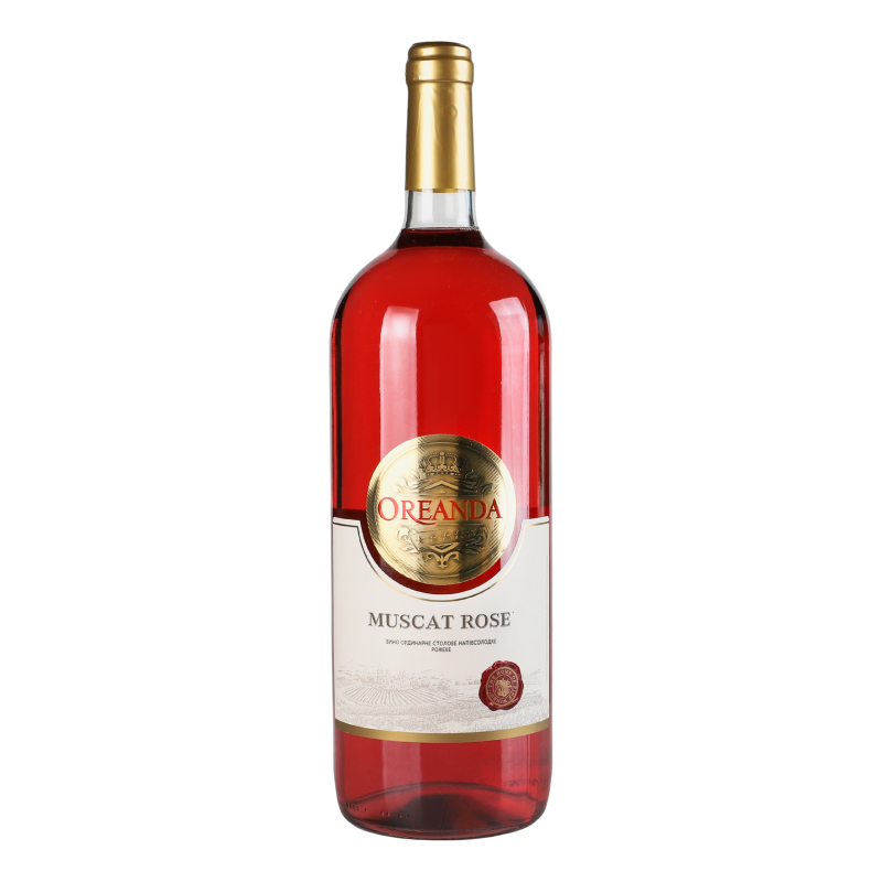 Вино Ореанда 1,5л Мускат рож н/сол 9-13%