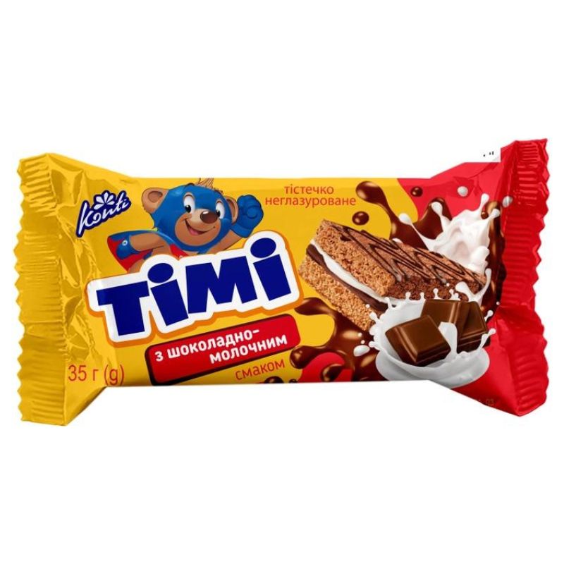 Тістечко Конті Тімі 35г Шоколад мол смак