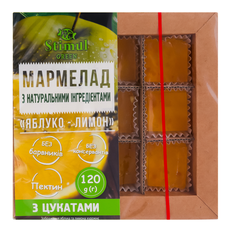 Мармелад Стимул 120г Яблуко-лимон б/ц