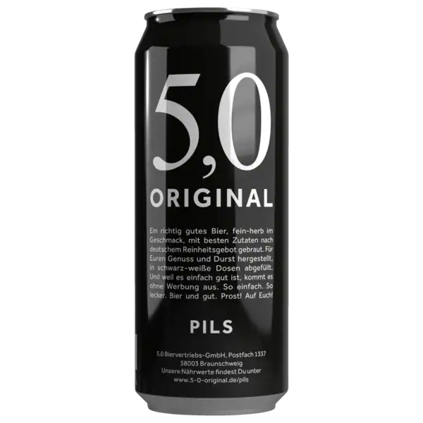 Пиво 5,0 Original 0,5л Pils 5% з/б