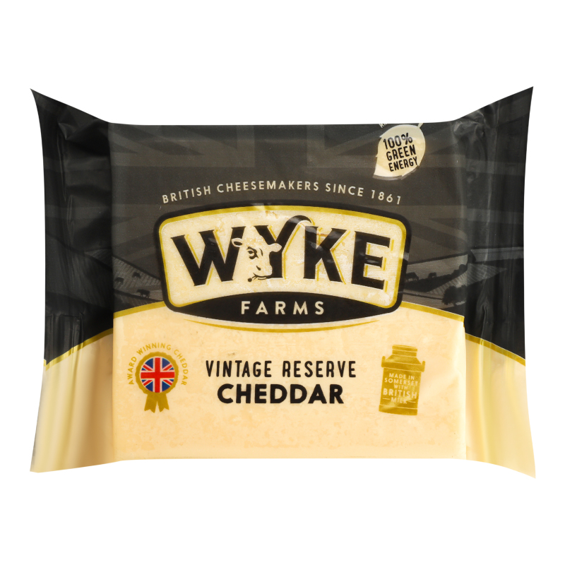 Сир WykeFarms 59% 200г Cheddar Вінтаж