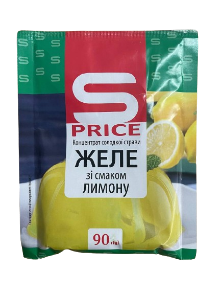 Желе S-Price 90г Лимон