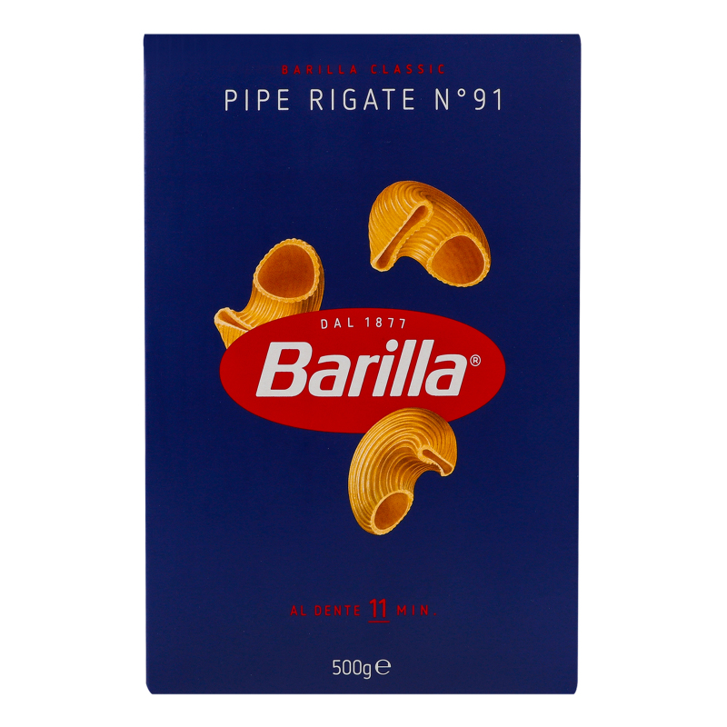Макарони Barilla 500г Пайп рігате №91