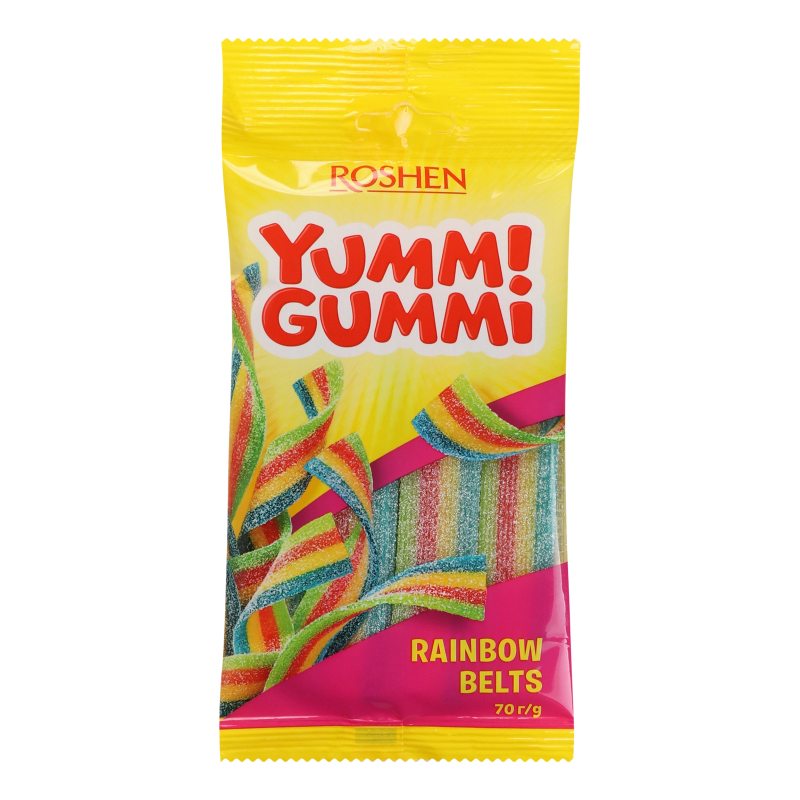 Цукерки ROSHEN 70г YummiGummi Sour Belts