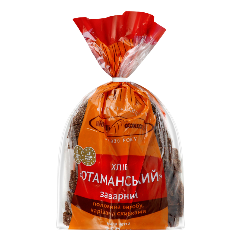 Хліб КиївХліб 350г Отаманський пол наріз