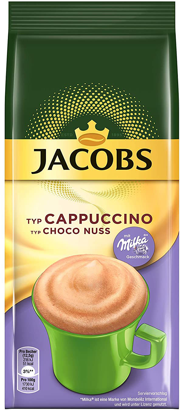 Капучино Jacobs 500г Choco Nuss Milka