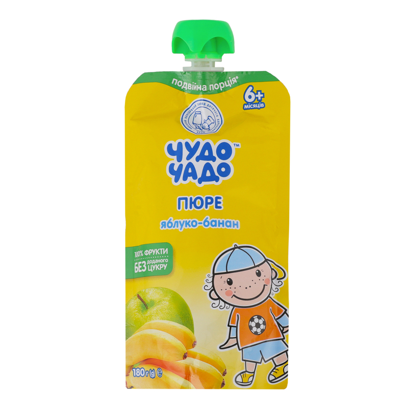 ДХ ЧудоЧадо Пюре 180г Яблуко-банан