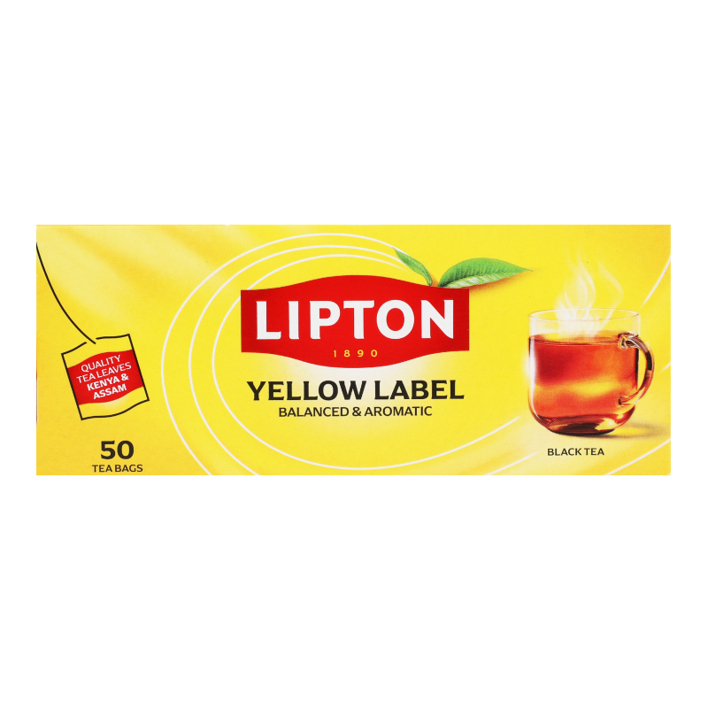 Чай Lipton 50шт*2г чорн Yellow Lab