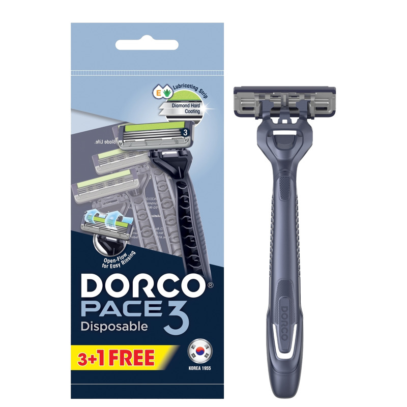 Бритва Dorco Pace3 чол Disposable  3+1шт