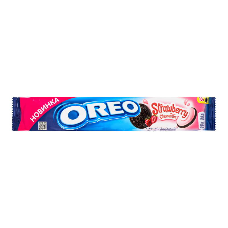 Печиво OREO 95г Полуниця та чізкейк