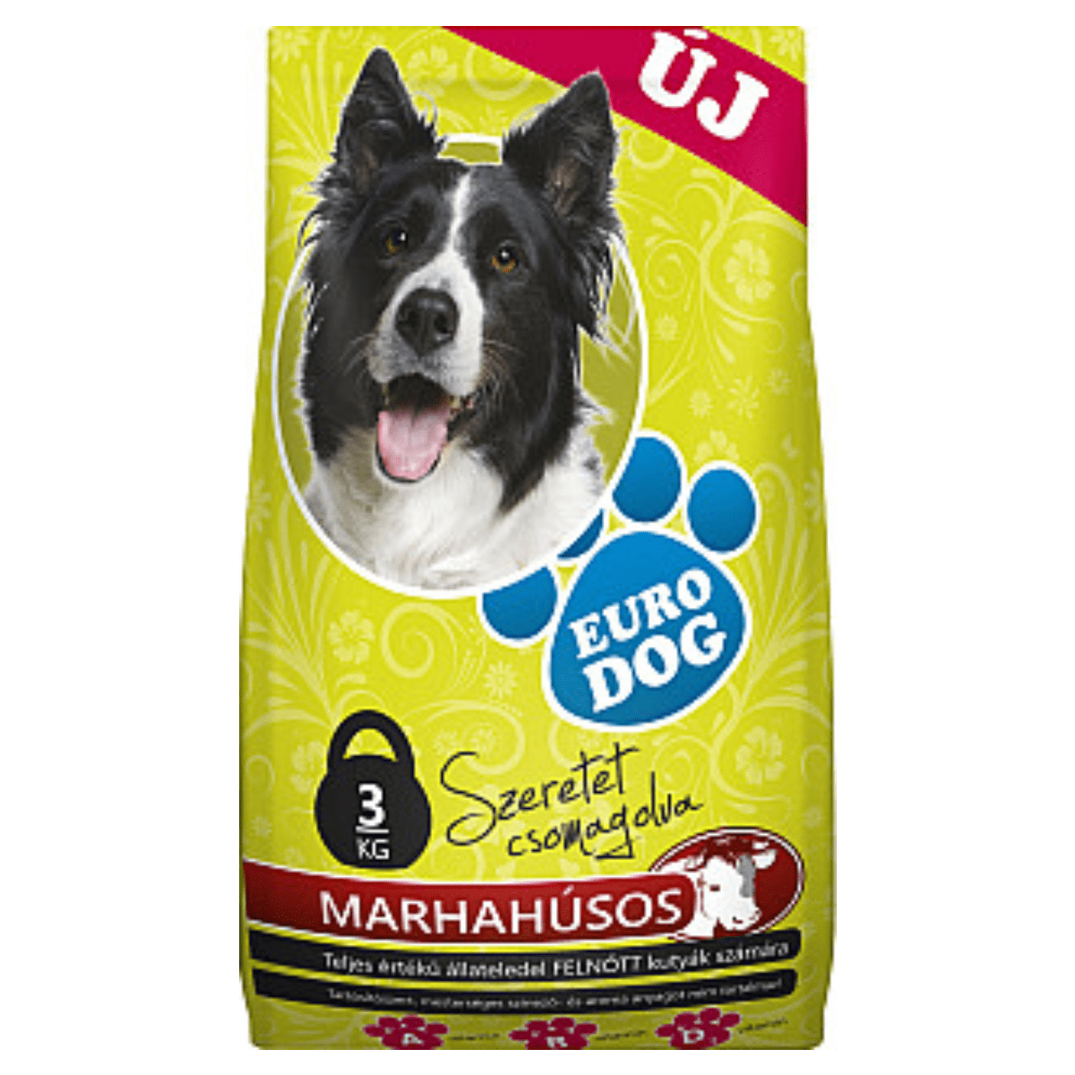 Корм Eurodog дс 3кг Яловичина сухий
