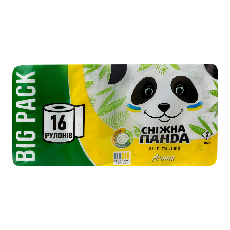 Папір туал СніжнаПанда 16шт Арома