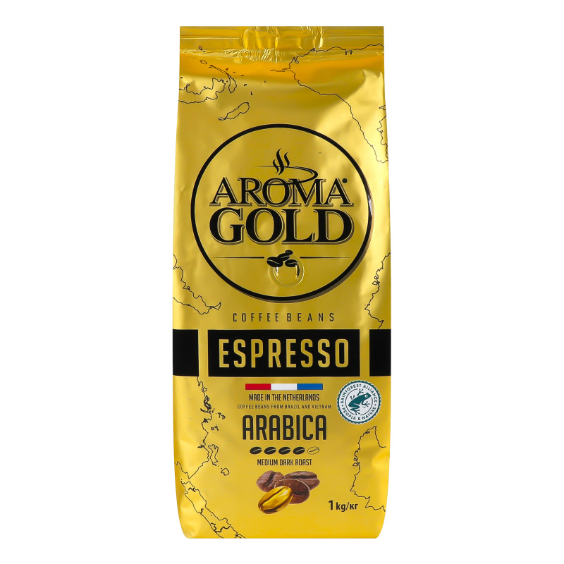Кава AROMA GOLD 1кг Espresso в зернах