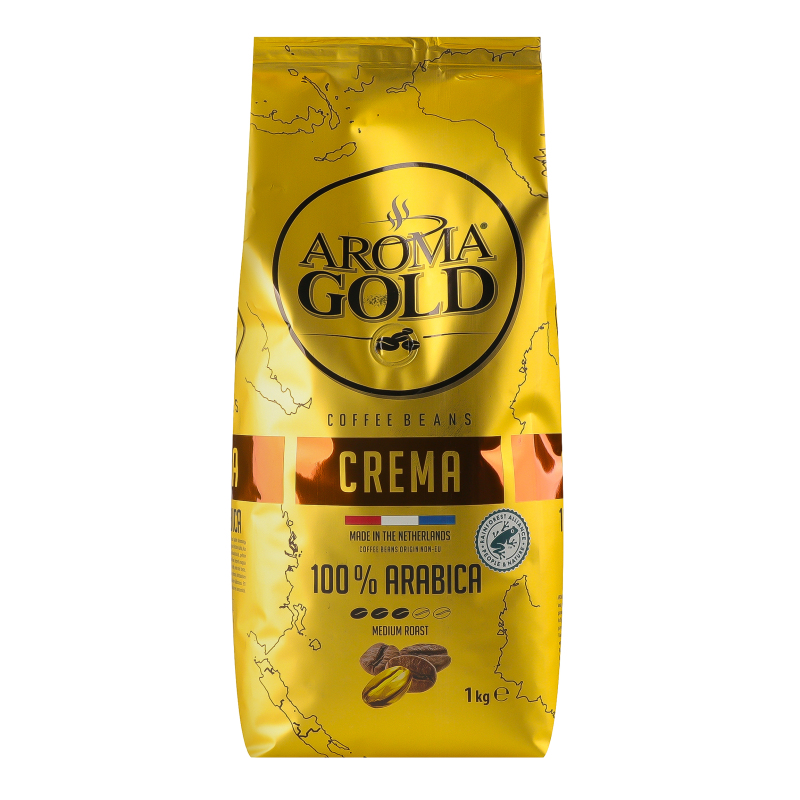 Кава AROMA GOLD 1кг Crema в зернах