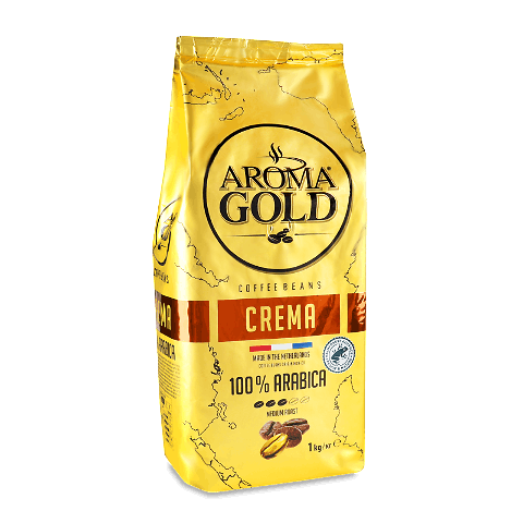 Кава AROMA GOLD 1кг Crema в зернах