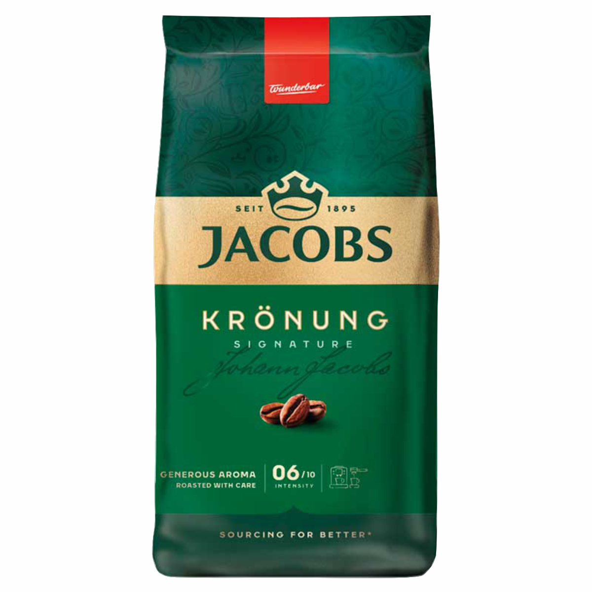 Кава Jacobs 1кг Kronung в зернах