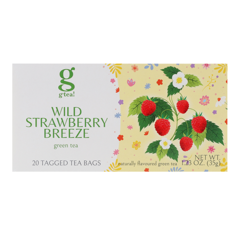 Чай G tea 20пак*1,23 Зелений з суницею